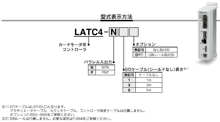 LATC4シリーズ 型式表示方法2
